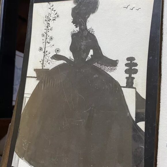 10 Black White Art Deco Pen Ink Drawings 7 signed "NOVA" Vintage Ladies GUC - Picture 4 of 16